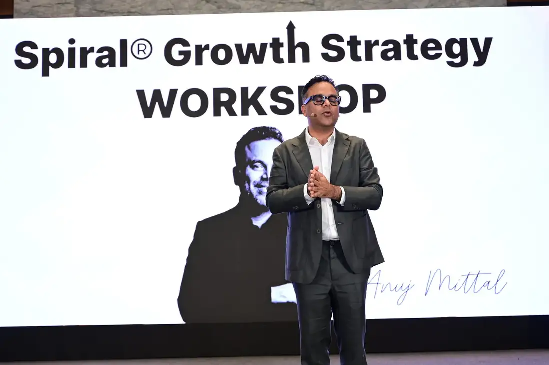 Anuj Mittal on stage
