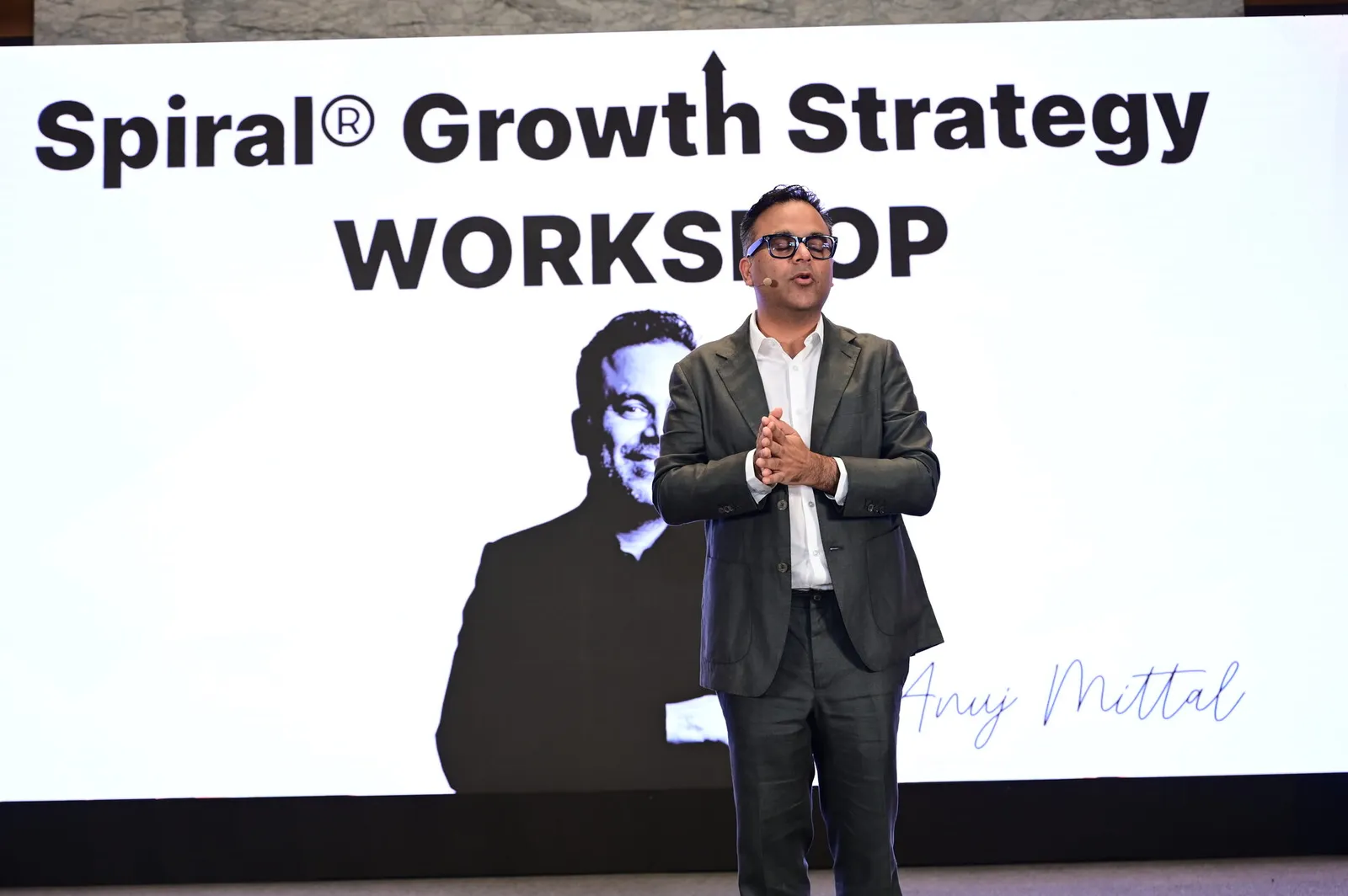 Spiral Growth Strategy Workshop branded stage